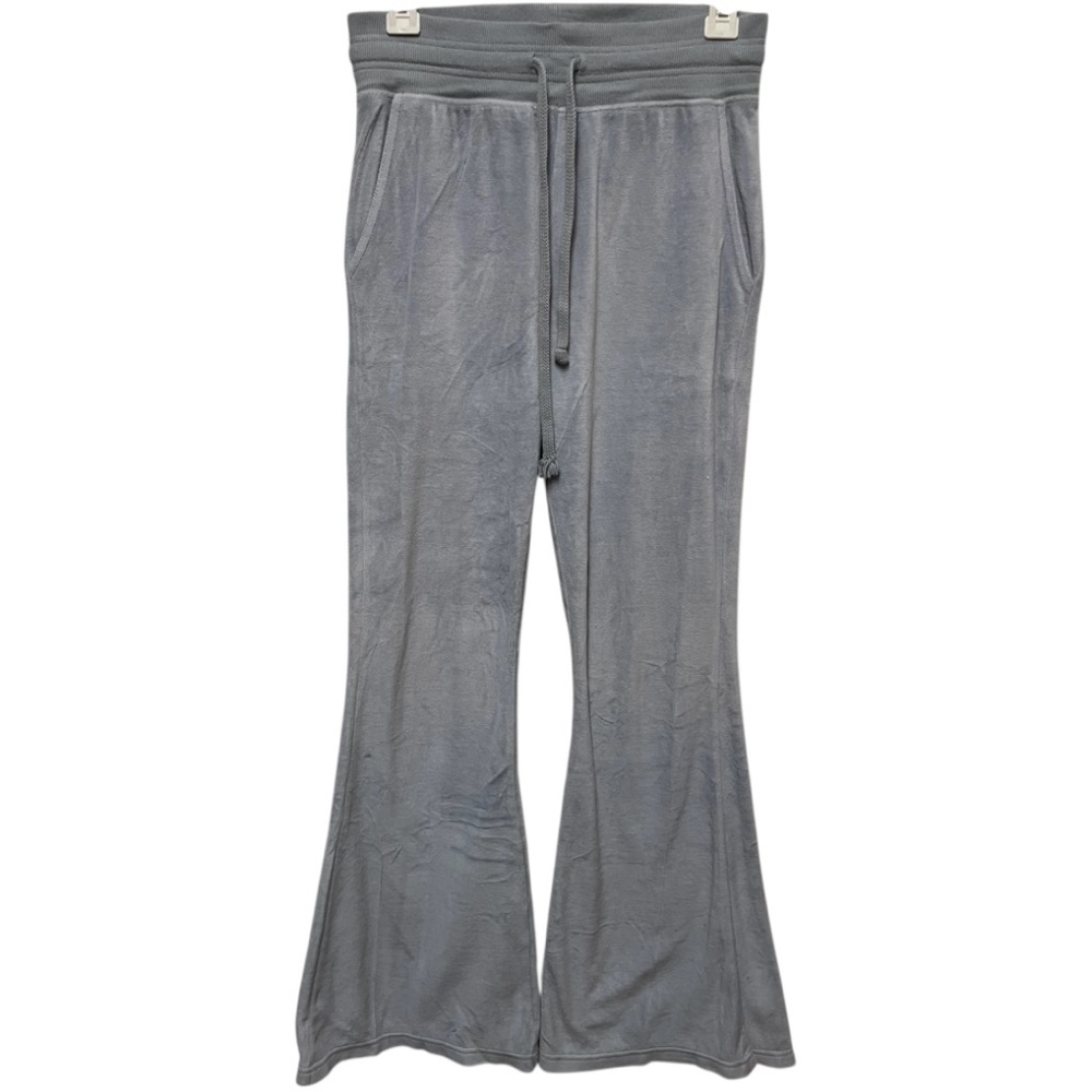 Aerie dreamy velour super flare sweatpants light blue